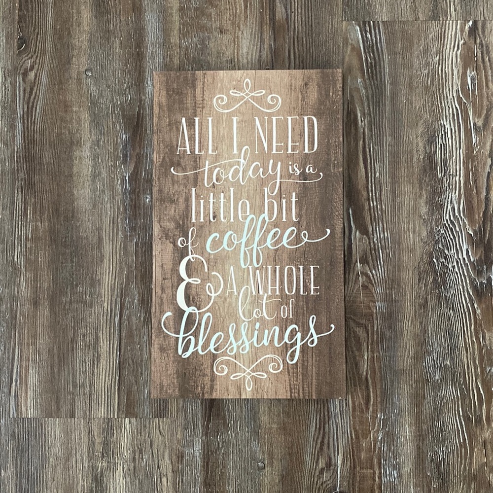 Coffee & Blessings Sign